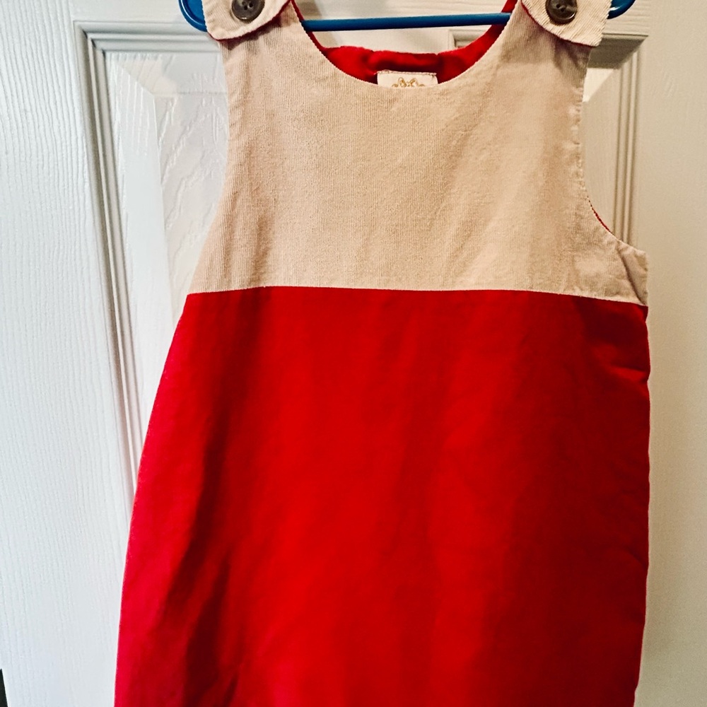 The Beaufort Bonnet Company Red and Tan Dress